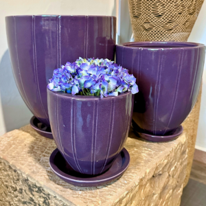 Thin Line Bullet Pots in Lavender